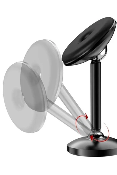 DEANB T067 360° Dönebilen Mıknatıslı Araç Içi Telefon Tutucu - Torpido Üstü Magnetic Tutacak - 7
