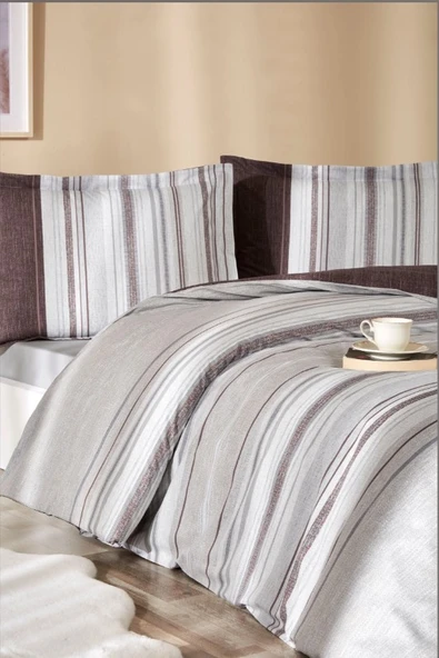 Özdilek Çift Kişilik Ranforce Nev Takımı Arenoso Bej - Resim 2