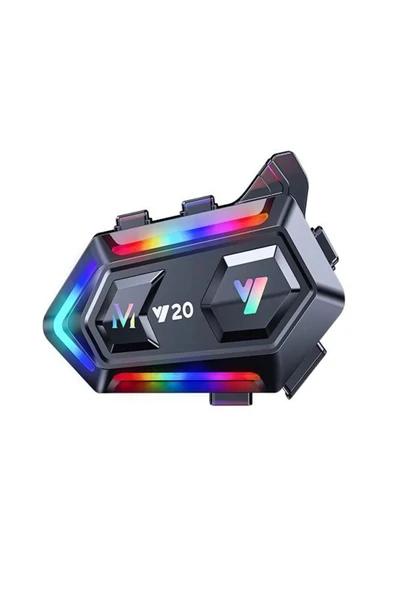 DEANB Y020 Ip67 Su Geçirmez Sesli Asistan Rgb Hd Ses Bluetooth Interkom Kask Kulaklığı