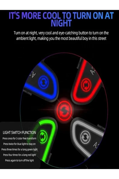 DEANB A030 IP7 Su Geçirmez RGB Wireless İNTERKOM Motor Motosiklet Stereo Kask Kulaklığı - 4