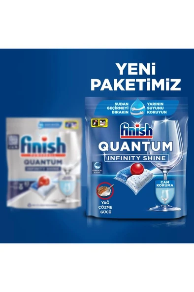 Finish Quantum Infinity Shine Bulaşık Makinesi Deterjanı Kapsül Tablet  83 Adet - 7