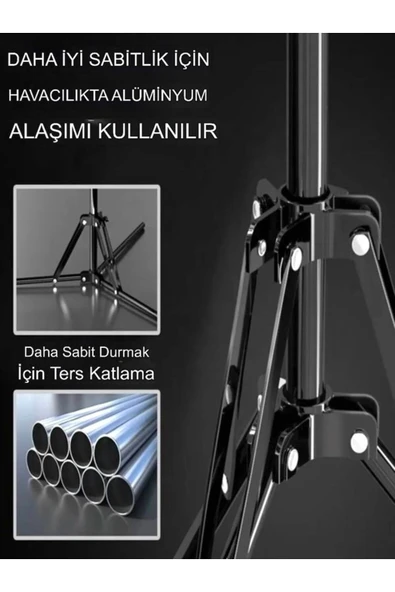 DEANB Bld-21 6000k 80w 2usb 360° Dönen 56cm Çantalı Stüdyo Fotoğraf Video Kumandalı Led Halka Çekim Işık - 7