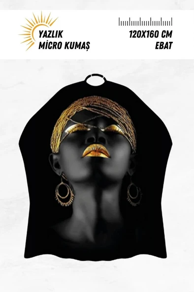 Lüx Penuar Berber Önlüğü Dijital Baskı Yazlık Mikro Kumaş 120x160 cm Model: 1512 ürün görseli