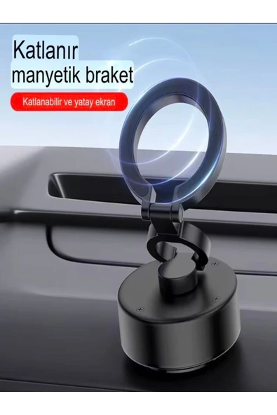 DEANB Fh19 Oto Aksesuar Vakumlu Araç Içi Tutucular Katlanabilir Tutacak Araba Telefon Tutacağı Stand - 3
