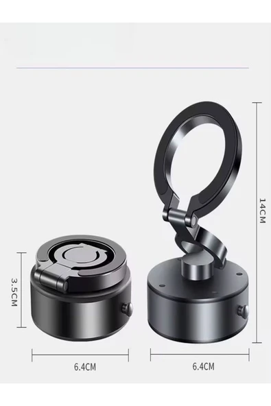DEANB Fh19 Oto Aksesuar Vakumlu Araç Içi Tutucular Katlanabilir Tutacak Araba Telefon Tutacağı Stand - 6