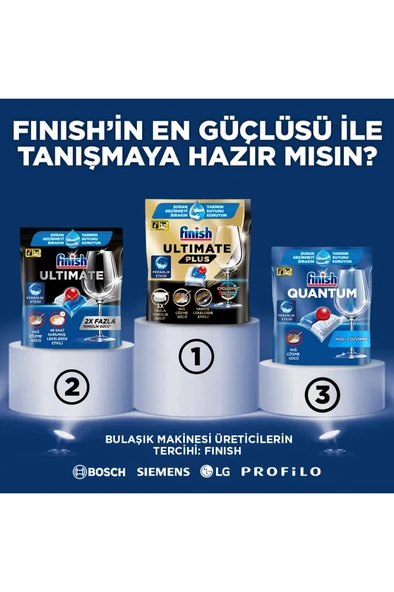Finish Quantum Infinity Shine Bulaşık Makinesi Deterjanı Kapsül Tablet 166 Adet (83 Adet x 2) - 6