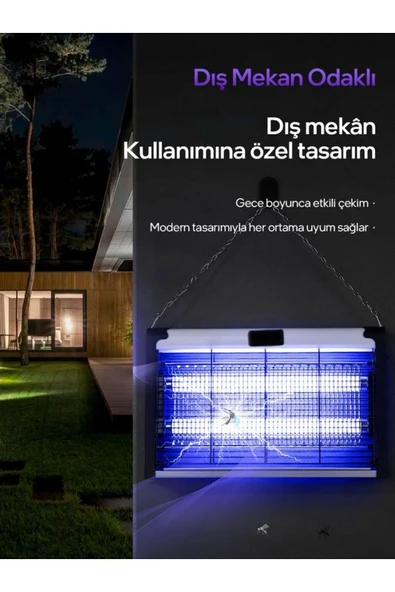 DEANB 4 4w Çift Uva Işık A Enerji Sinek Tuzağı Elektrikli Sivrisinek Kovucu Yok Edici Öldürücü Haşere - 5
