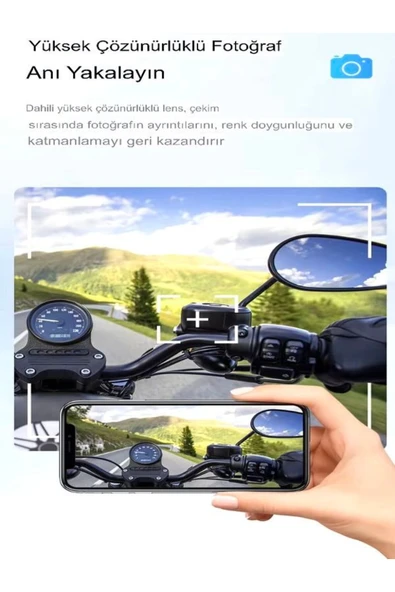 DEANB Q28 1080P 30fps HD Kameralı Motosiklet Kask İnterkom – Su Geçirmez, Bluetooth Kulaklık - Resim 3