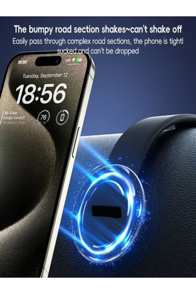 DEANB Fhd10 Araç Içi Mıknatıslı Katlanabilir Tutacak Telefon Tutucu - Oto Aksesuar Tutacağı - 4