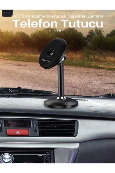 DEANB T067 360° Dönebilen Mıknatıslı Araç Içi Telefon Tutucu - Torpido Üstü Magnetic Tutacak - 8