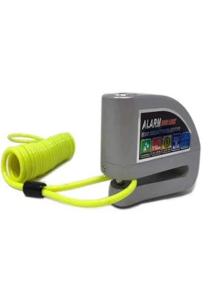DEANB Alarmlı Disk Kilidi – Motosiklet Güvenlik Kilidi, 110db Alarm, Suya Dayanıklı, Çelik Pimli Kilit - Resim 3