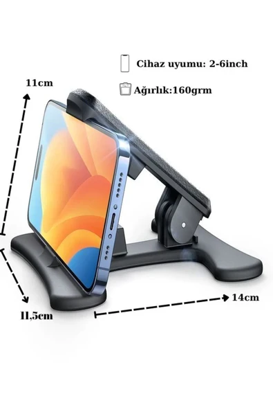 DEANB F-8 Kaymaz Nano Araç İçi Telefon Tutucular Sarsıntı Önleyici Torpido Üstü Oto Aksesuarları - 6