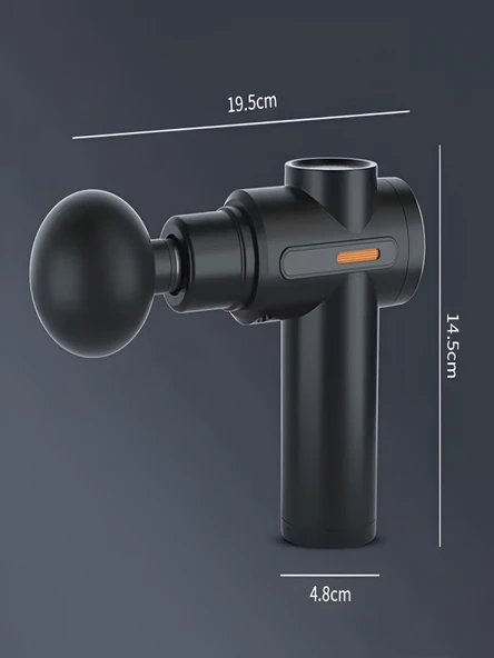 DEANB AMG017 Taşınabilir Sessiz Mini Masaj Aleti - 6 Hız Ayarlı, LCD Ekran, 3600RPM - Resim 7