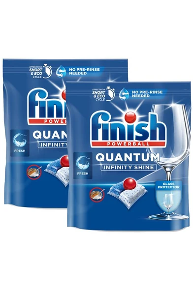 Finish Quantum Infinity Shine Bulaşık Makinesi Deterjanı Kapsül Tablet 166 Adet (83 Adet x 2) - 2