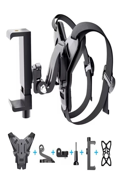 DEANB Motosiklet Telefon - Aksiyon Kamera Tutucu (4.0-6.9 İnç) – Motor Kask Aksesuarı Çene Montaj - 7