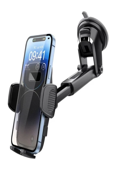 DEANB 2in1 Sarsıntı Önleyici Araç Telefon Tutucu - Ayna Ve Torpido Montajlı, 360° Dönen Vantuzlu Tutucu - 2