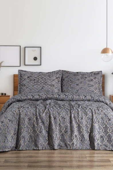 Ceres 3 Parça Çift Kişilik Pike Takımı 230x250 Gri ürün görseli