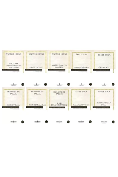 Bir Idam Mahkumunun Son Günü-notre Dame'ın Kamburu ''fransız Edebiyatı Seti 10 Kitap'' ürün görseli 1