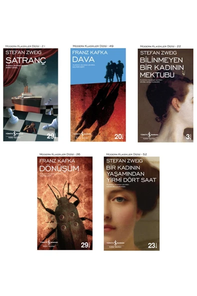 Satranç + Dönüşüm + Bir Kadının Yaşamından Yirmi Dört Saat + Bilinmeyen Bir Kadının Mektubu + Dava- ürün görseli 1