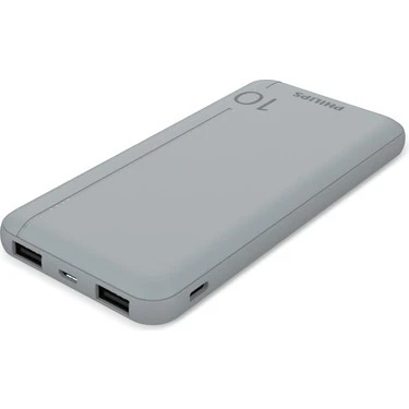 Philips DLP2810CV/00 10.000 Mah Powerbank 2xusb-A, 1xusb-C, Gümüş - 1