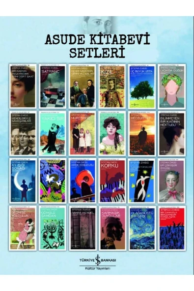 Stefan Zweig 24 KİTAP SET-ASUDE KİTABEVİ SETLERİ ürün görseli 1