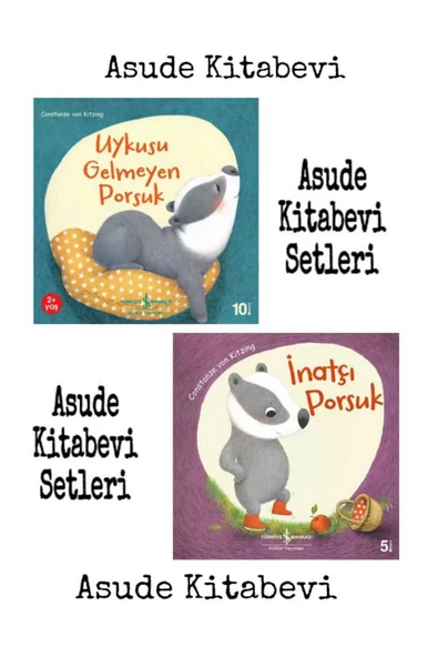 Uykusu Gelmeyen Porsuk - İnatçı Porsuk - İş Bankası Kültür Yayınları ürün görseli 1