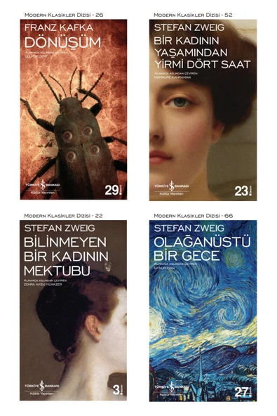 Dönüşüm + Bir Kadının Yaşamından Yirmi Dört Saat + Bilinmeyen Bir Kadının Mektubu + Olağanüstü Bir G ürün görseli 1