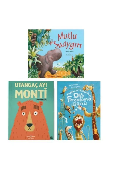 Mutlu Suaygırı, Utangaç Ayı Morti Ve Diş Fırçalama Günü 3lü Set ürün görseli 1