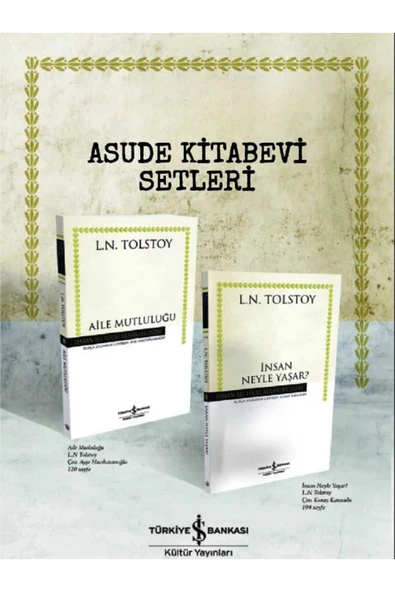 Aile Mutluluğu-İnsan Neyle Yaşar?-Lev Nikolayeviç Tolstoy-ASUDE KİTABEVİ SETLERİ ürün görseli 1