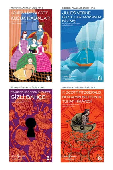 Küçük Kadınlar + Buzullar Arasında Bir Kış + Gizli Bahçe + Benjamin Button'ın Tuhaf Hikayesi- 4 Kita ürün görseli 1