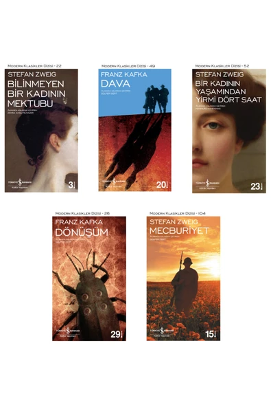 Bilinmeyen Bir Kadının Mektubu + Bir Kadının Yaşamından Yirmi Dört Saat + Dava + Dönüşüm + Mecburiye ürün görseli 1