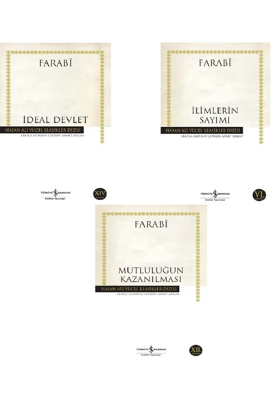 Ilimlerin Sayımı - Mutluluğun Kazanılması - Ideal Devlet / 3 Kitap Set - Farabi ürün görseli 1
