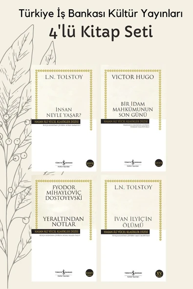 Insan Neyle Yaşar + Bir Idam Mahkumunun Son Günü + Yeraltından Notlar + Ivan Ilyiç'in Ölümü ürün görseli 1