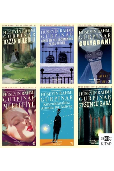 Hüseyin Rahmi Gürpınar 6 Kitap Set Gulyabani-mürebbiye-kuyrukluyıldız Altında Bir Izdivaç-efsuncu ürün görseli 1
