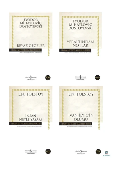 Rus Klasikleri: Beyaz Geceler, Yeraltından Notlar, Insan Neyle Yaşar?, Ivanilyiç’in Ölümü ürün görseli 1