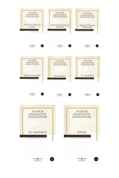 Hasan Ali Yücel Klasikleri-kumarbaz-budala-öteki-ev Sahibesi-dostoyevski 8 Kitap Set ürün görseli 1
