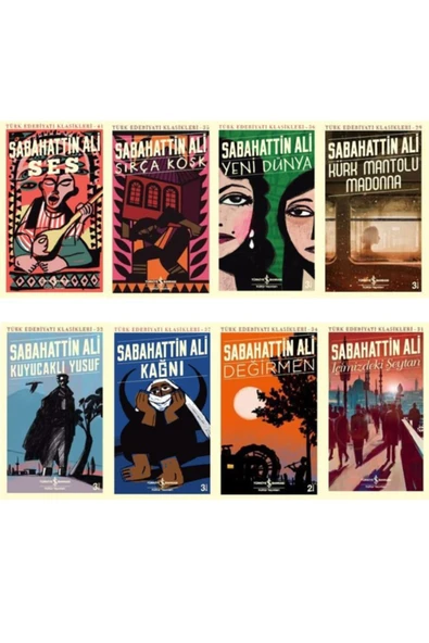 İş Kültür Sabahattin Ali Tüm Kitapları Seti Türk Edebiyatı Klasikleri Serisi 8 Kitap ürün görseli 1