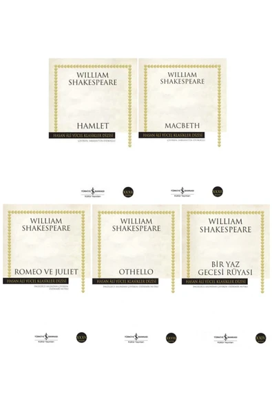 William Shakespeare 5 Kitap Set / Hamlet-macbeth-romeo Ve Juliet-othello-bir Yaz Gecesi Rüyası ürün görseli 1