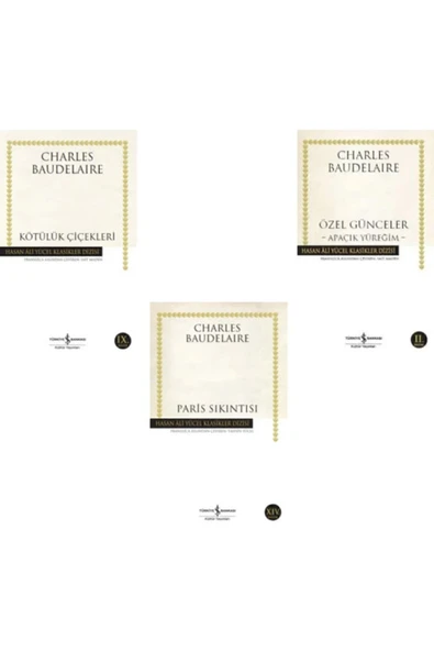 Charles Baudelaire 3 Kitap Set - Kötülük Çiçekleri - Özel Günceler - Paris Sıkıntısı ürün görseli 1