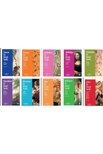 En Güzel Tarih Serisi 10 Kitap ( Aşkın Tarihi - Kadınların En Güzel Tarihi - Dilin En Güzel Tarihi ) ürün görseli 1