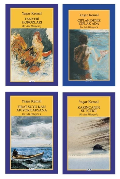 Yaşar Kemal Bir Ada Hikayesi 4 Kitap Set ürün görseli 1