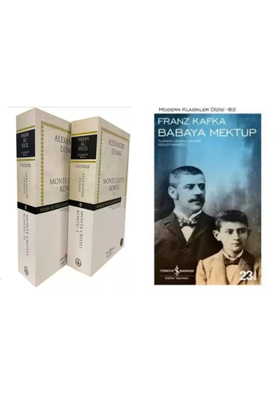 Monte Cristo Kontu - 2 Kitap Takım - Alexandre Dumas - Babaya Mektup - Franz Kafka ürün görseli 1