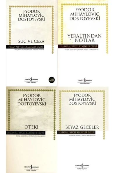 Dostoyevski En Çok Okunan Klasikler 4 Kitap Set Yeraltından Notlar-suç Ve Ceza-beyaz Geceler-öteki ürün görseli 1