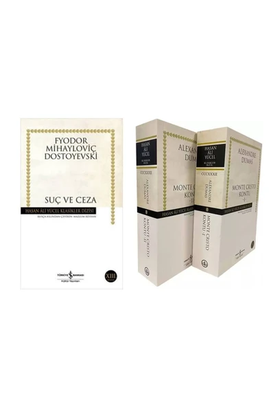 Suç ve Ceza Fyodor Mihayloviç Dostoyevski - Monte Cristo Kontu - 2 Kitap Takım Alexandre Dumas ürün görseli 1