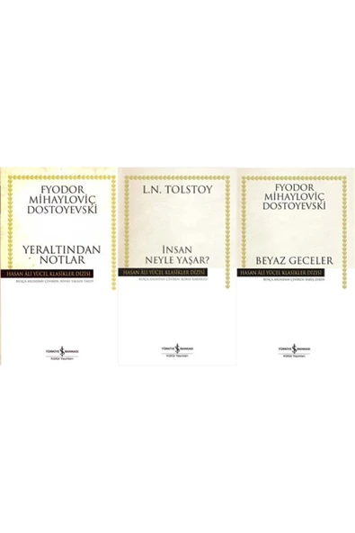 En Çok Okunan Dostoyevski-tolstoy 3 Kitap Set Yeraltından Notlar-insan Ne Ile Yaşar?-beyaz Geceler ürün görseli 1