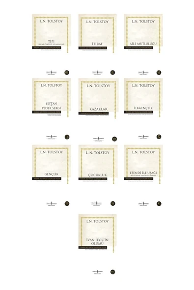 Hasan Ali Yücel Klasikleri Lev Nikolayeviç Tolstoy Kitapları 10 Kitap Set ürün görseli 1