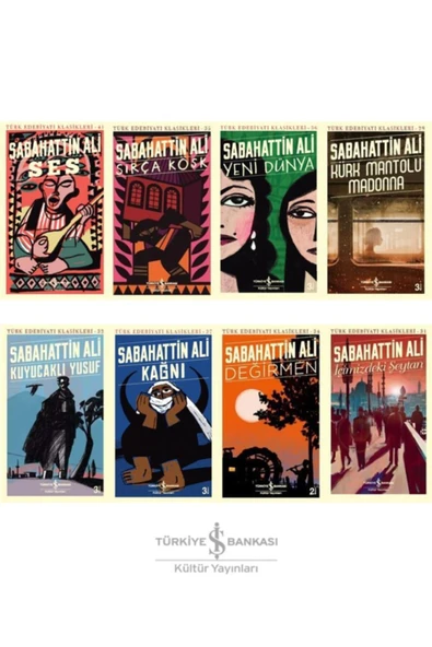 İş Kültür Sabahattin Ali Tüm Kitapları Seti Türk Edebiyatı Klasikleri Serisi 8 Kitap - Resim 2