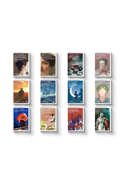 Stefan Zweig 12 Kitap Set - Satranç - Olağanüstü Bir Gece Ve Diğerleri 12 Kitap Bir Arada ürün görseli 1