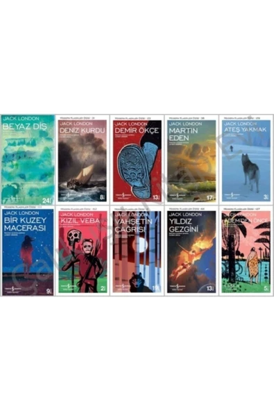 Jack London Kitapları 10 Kitaplık Set ( Modern Klasikler Serisi) ürün görseli 1