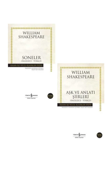 William Shakespeare 2'li Şiir Seti / Soneler + Aşk Ve Anlatı Şiirleri ürün görseli 1
